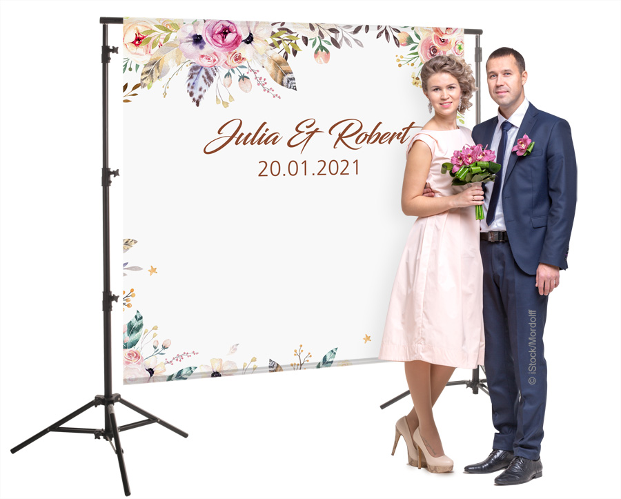 Backdrop / Fotowand für Hochzeitsfotos Backdrop / Fotowand für Hochzeitsfotos